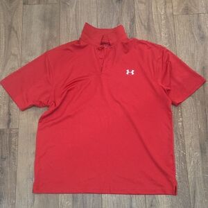 Under Armour Men's Vivid Red Polo Shirt